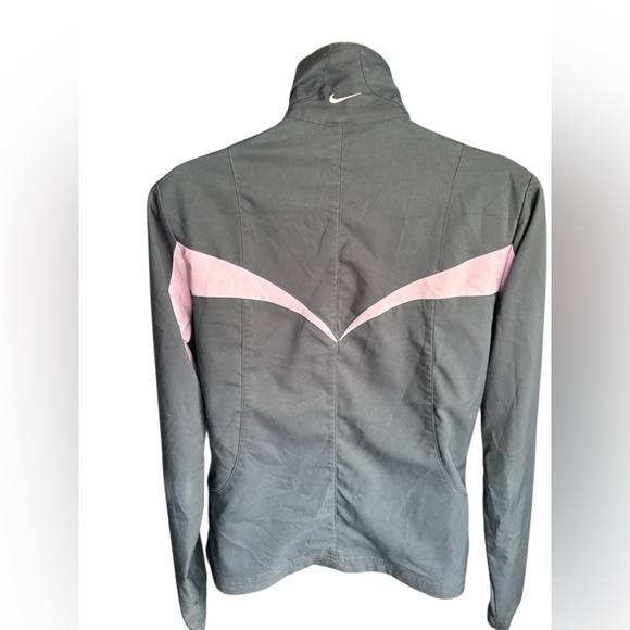 Nike Women's running jacket gray and lavender sz M 8-10 preloved - Picture 5 of 10
